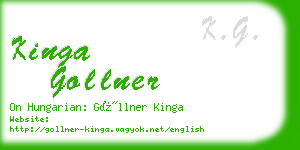 kinga gollner business card